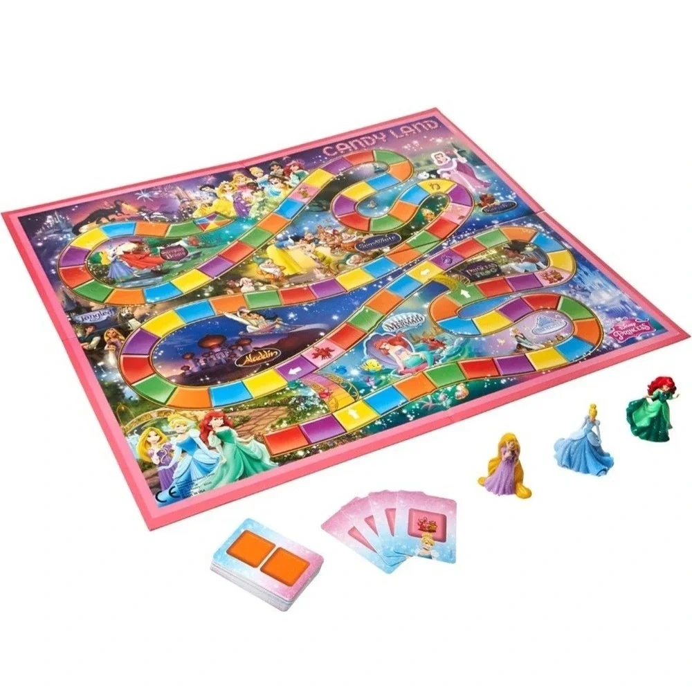 Candy Land Disney Princess Edition Board‎ Game | Preschool Games for 2-3 Players